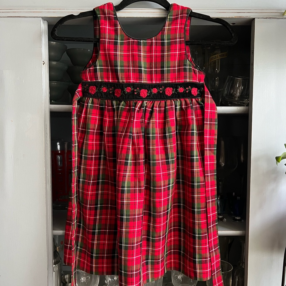 Hartstrings Plaid Holiday Dress
